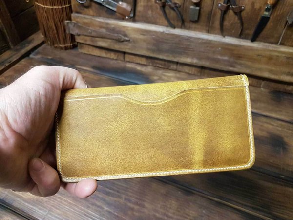 Mustard long wallet